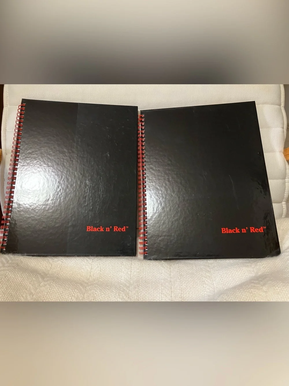 New Black n' Red Ruled and Perforated Spiral Binding Premium Notebooks